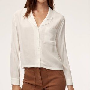 NWOT! Aritzia Wilfred Free Camille Shirt White